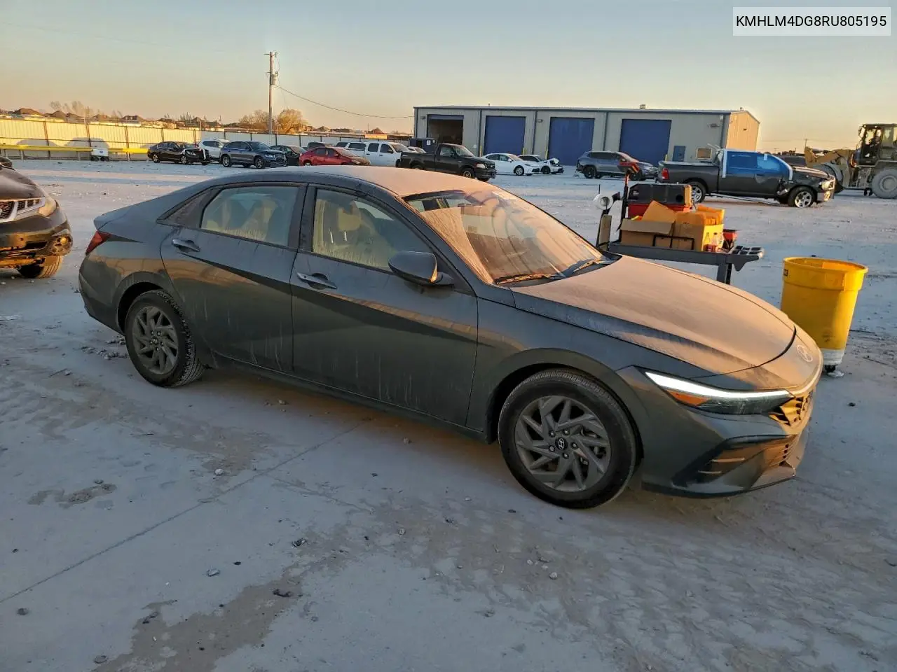 KMHLM4DG8RU805195 2024 Hyundai Elantra Sel
