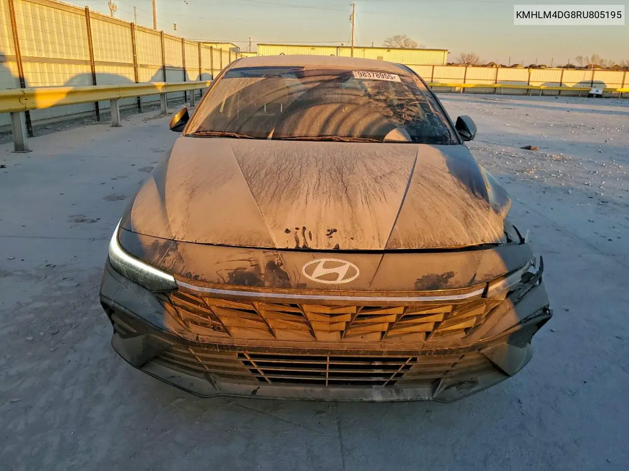 KMHLM4DG8RU805195 2024 Hyundai Elantra Sel