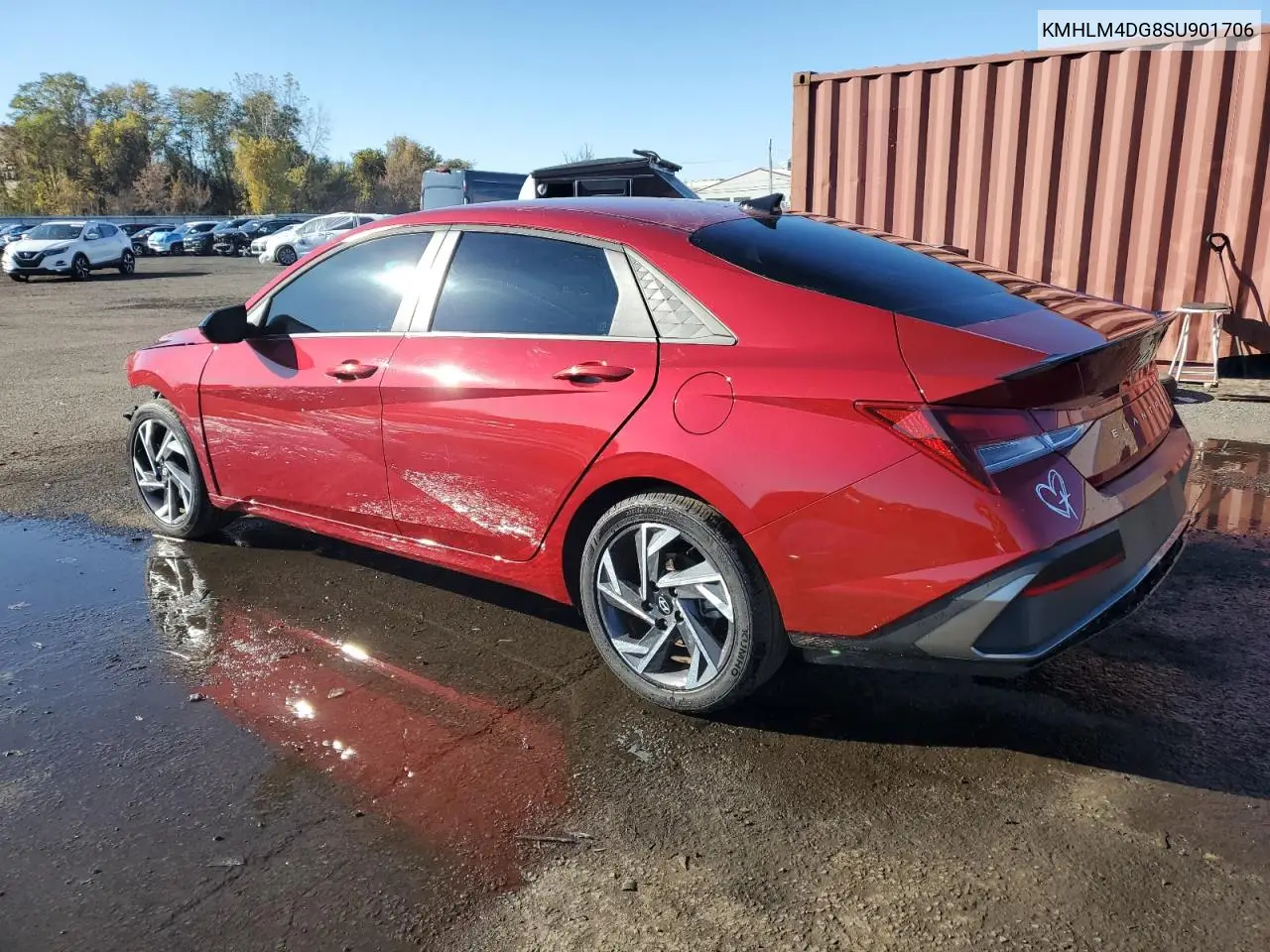 KMHLM4DG8SU901706 2025 Hyundai Elantra Sel Sport