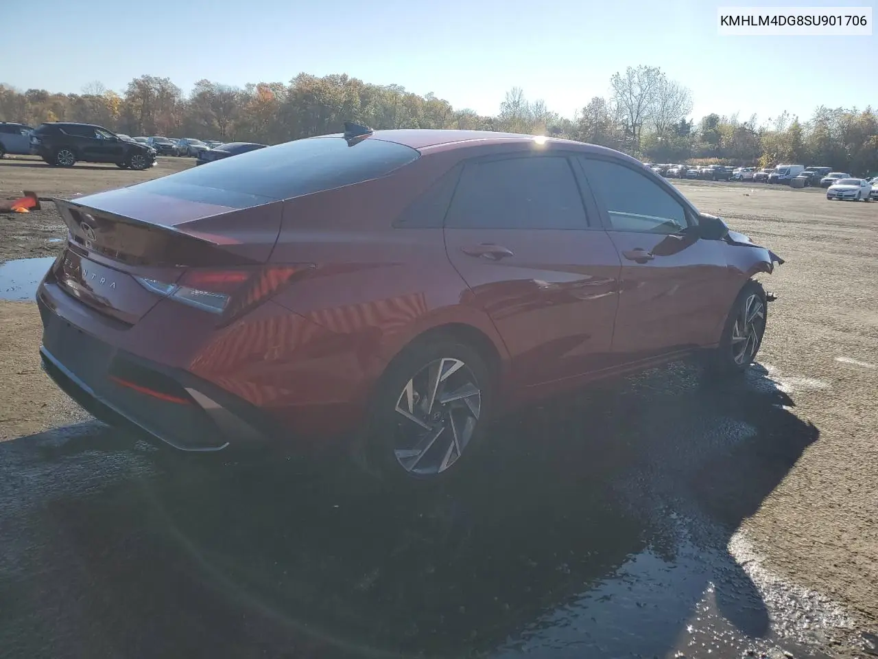 KMHLM4DG8SU901706 2025 Hyundai Elantra Sel Sport