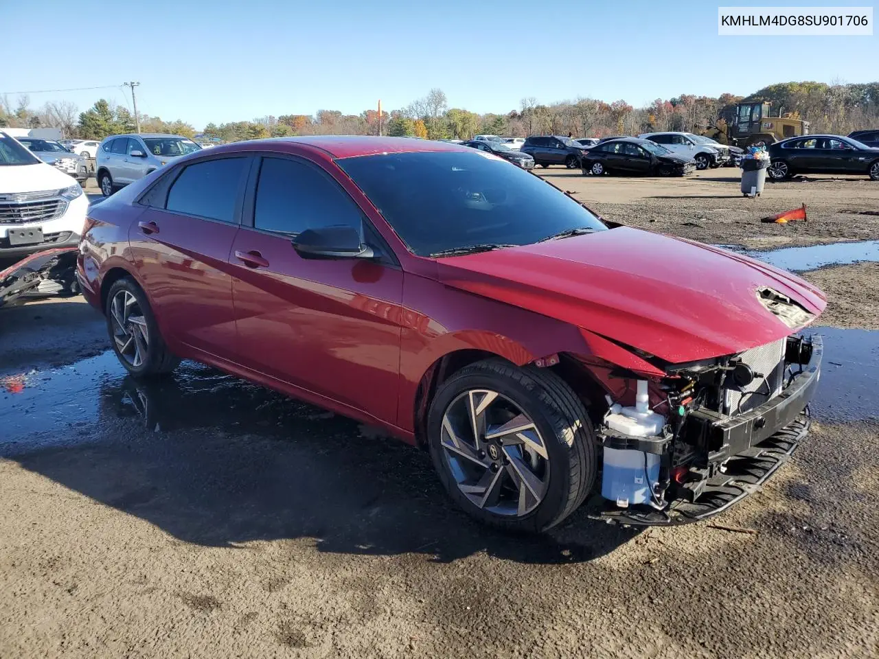 KMHLM4DG8SU901706 2025 Hyundai Elantra Sel Sport
