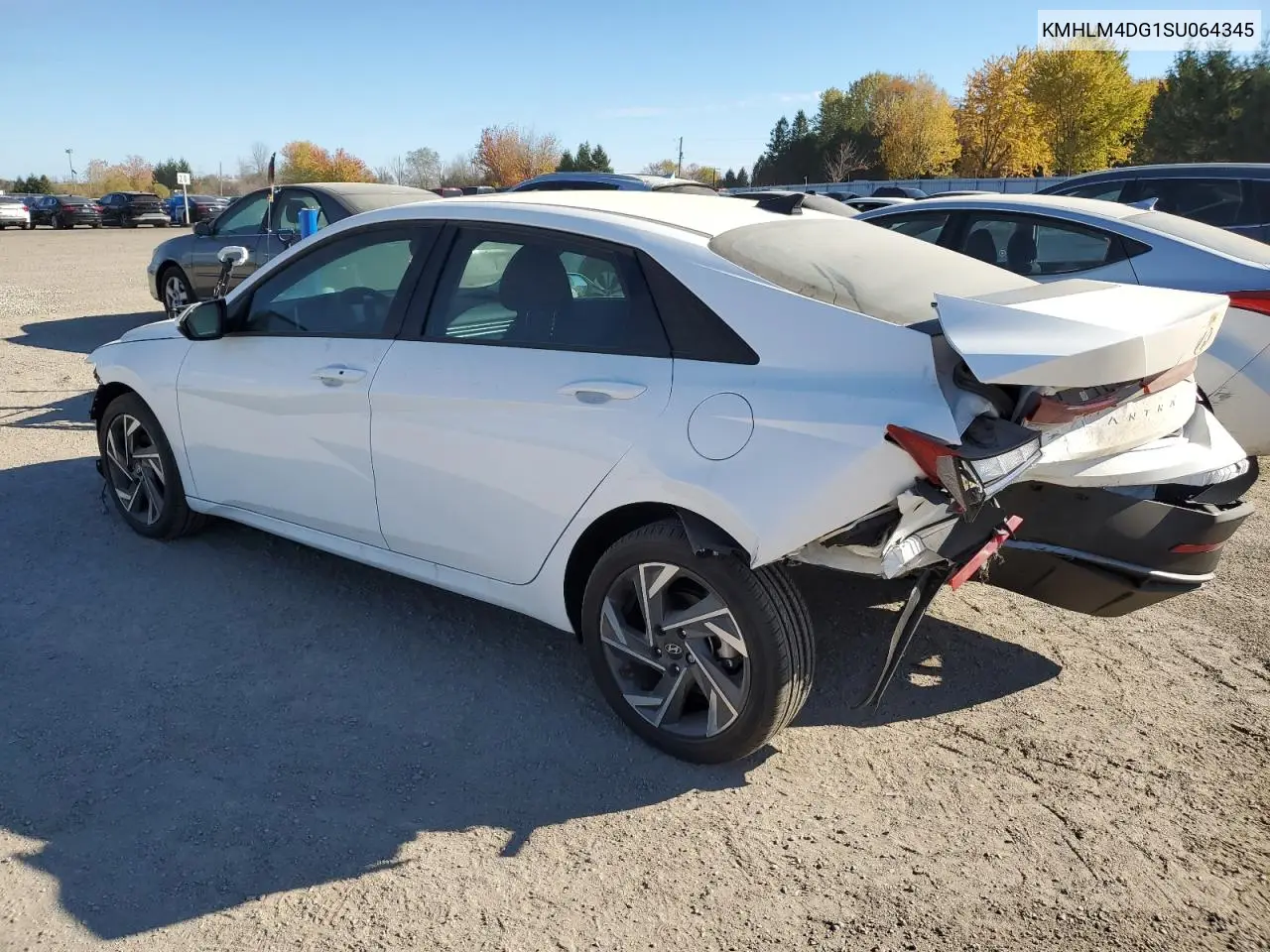 KMHLM4DG1SU064345 2025 Hyundai Elantra Sel Sport
