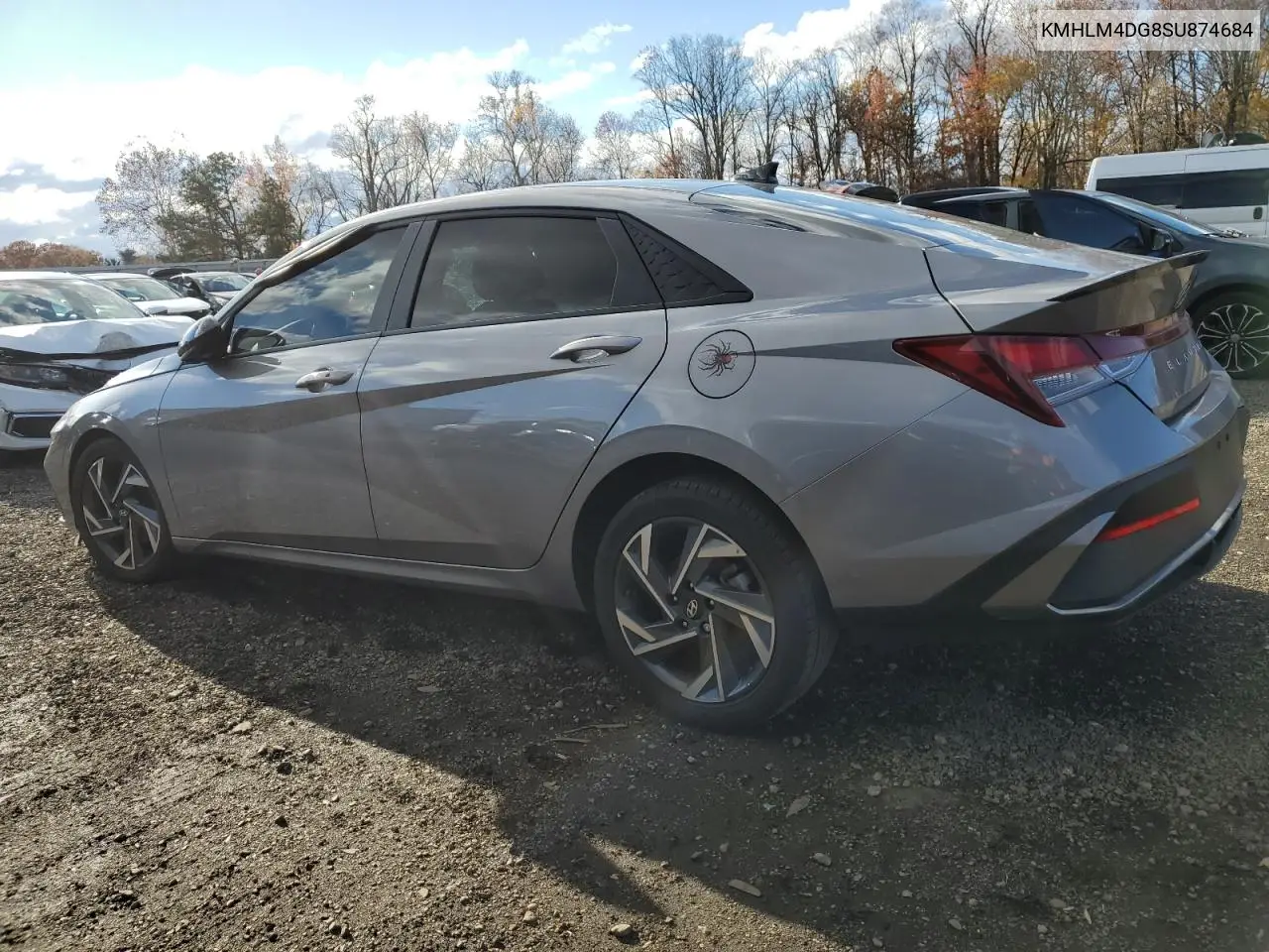 KMHLM4DG8SU874684 2025 Hyundai Elantra Sel Sport