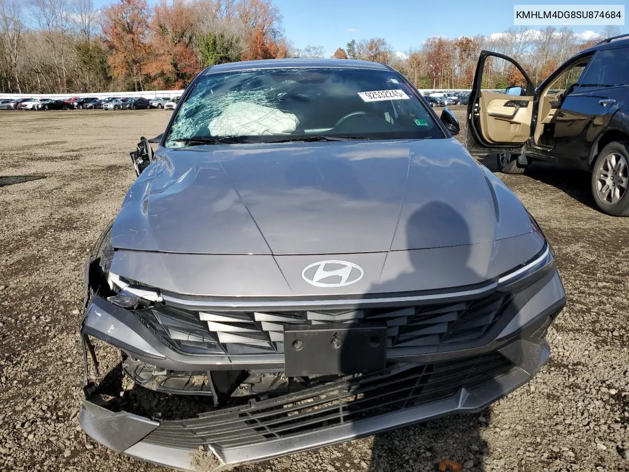 KMHLM4DG8SU874684 2025 Hyundai Elantra Sel Sport