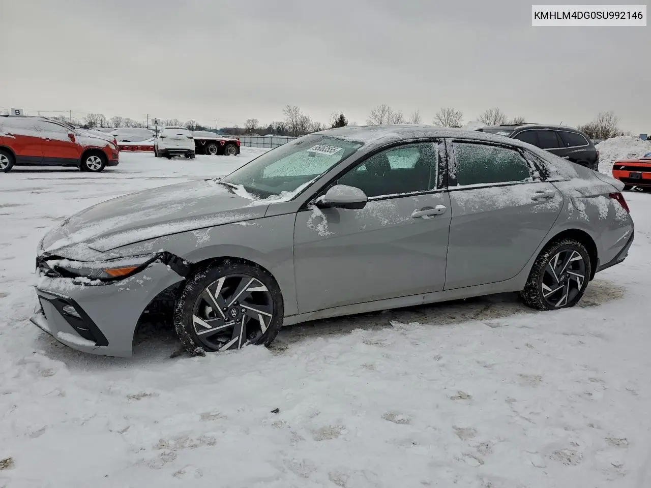 KMHLM4DG0SU992146 2025 Hyundai Elantra Sel Sport