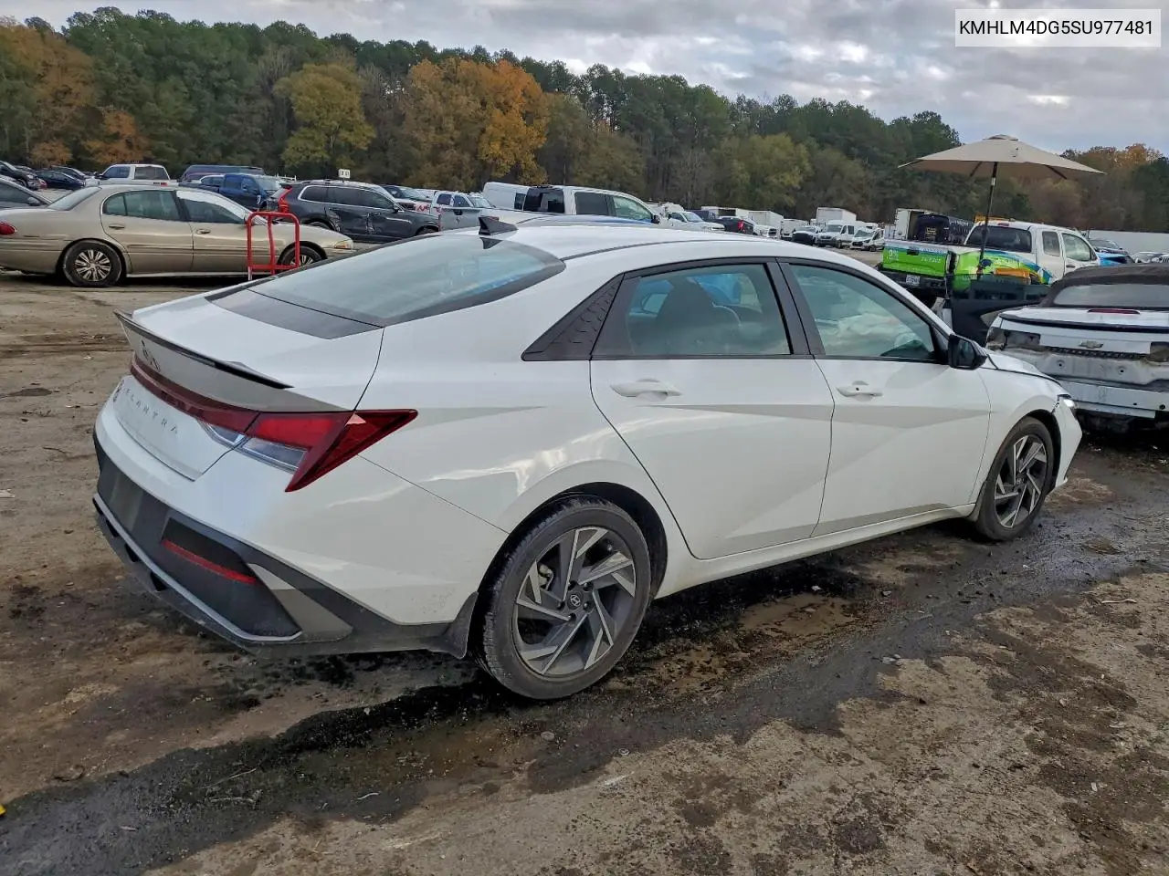 KMHLM4DG5SU977481 2025 Hyundai Elantra Sel Sport