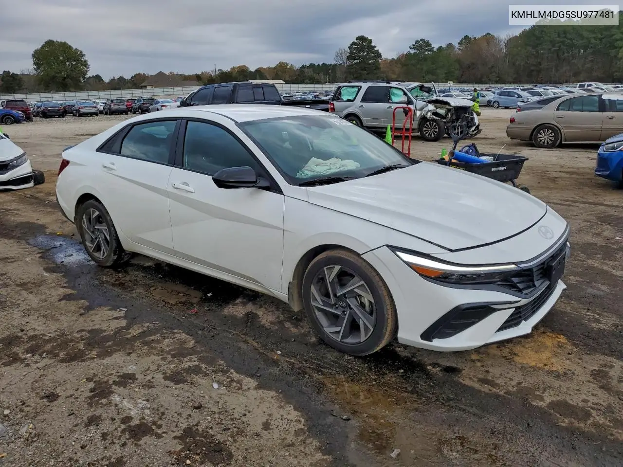 KMHLM4DG5SU977481 2025 Hyundai Elantra Sel Sport