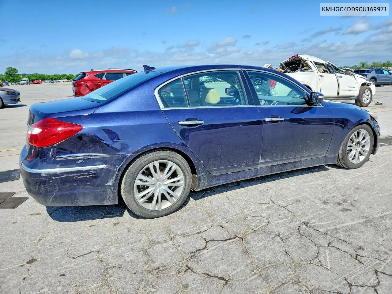 KMHGC4DD9CU169971 2012 Hyundai Genesis 3.8L