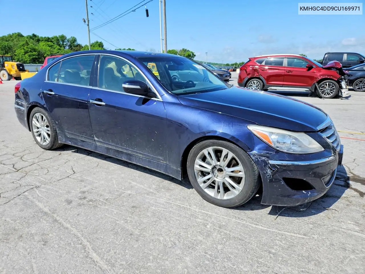 KMHGC4DD9CU169971 2012 Hyundai Genesis 3.8L