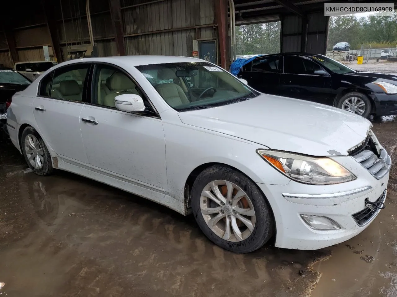 2012 Hyundai Genesis 3.8L VIN: KMHGC4DD8CU168908 Lot: 70524254