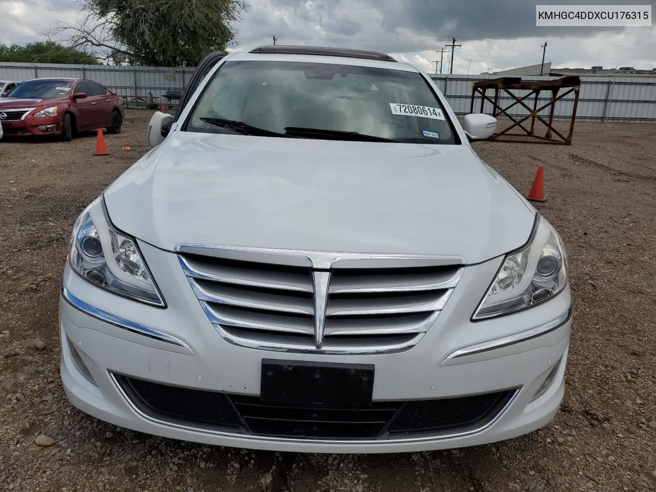 2012 Hyundai Genesis 3.8L VIN: KMHGC4DDXCU176315 Lot: 72080614