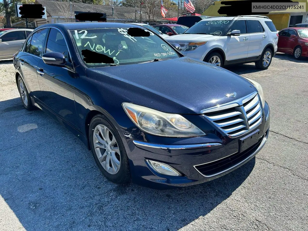 KMHGC4DD2CU175241 2012 Hyundai Genesis 3.8L
