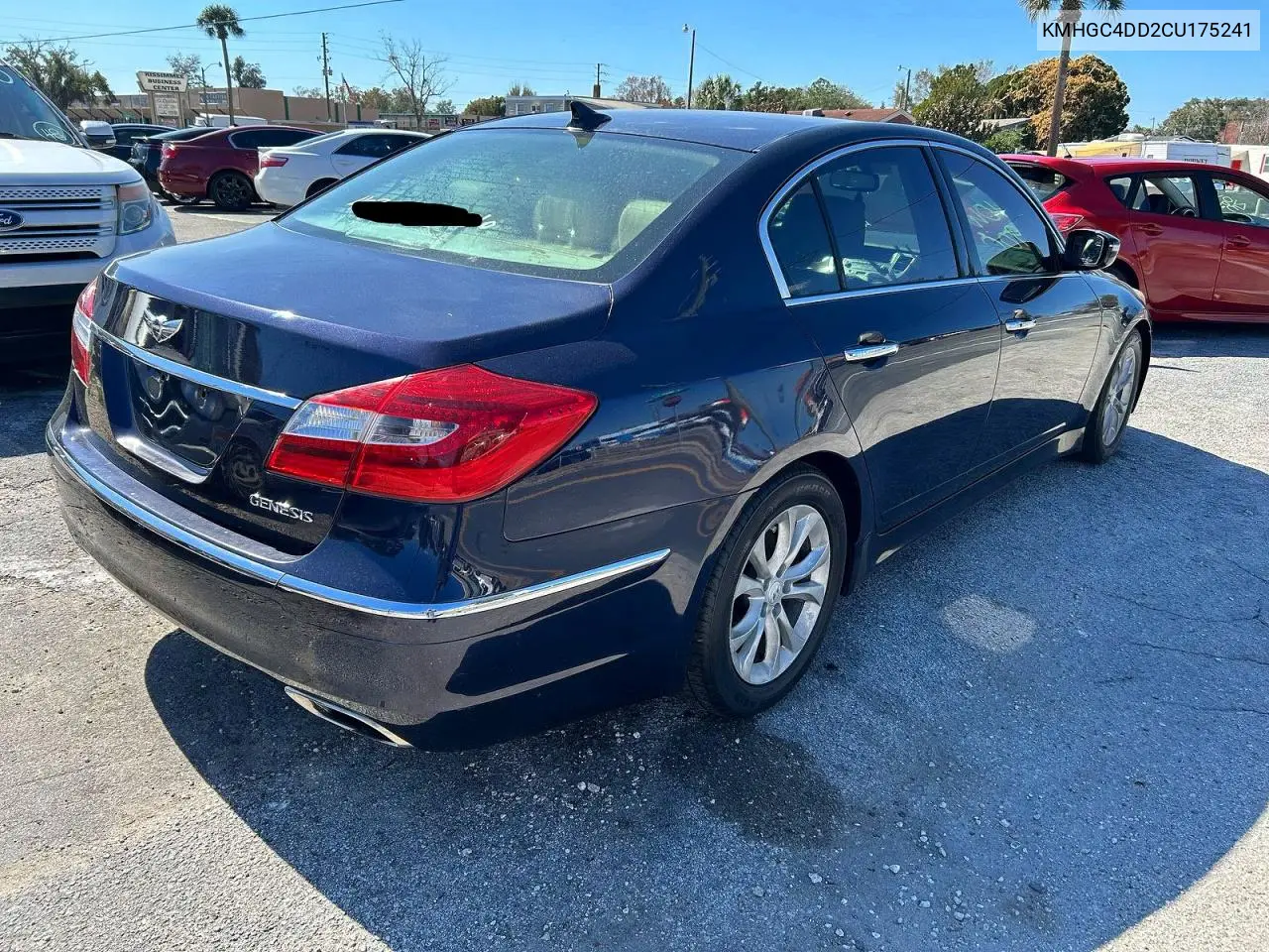 KMHGC4DD2CU175241 2012 Hyundai Genesis 3.8L