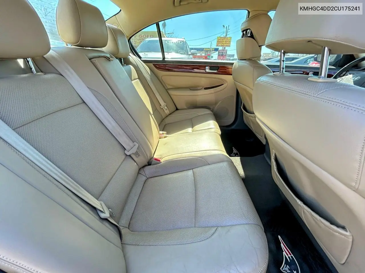 KMHGC4DD2CU175241 2012 Hyundai Genesis 3.8L