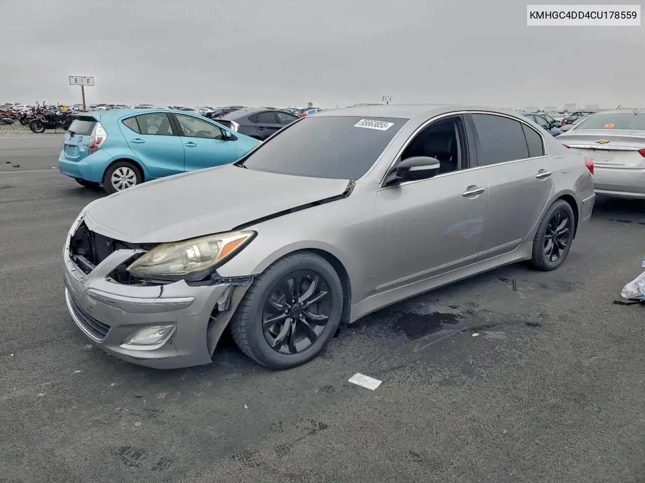 KMHGC4DD4CU178559 2012 Hyundai Genesis 3.8L