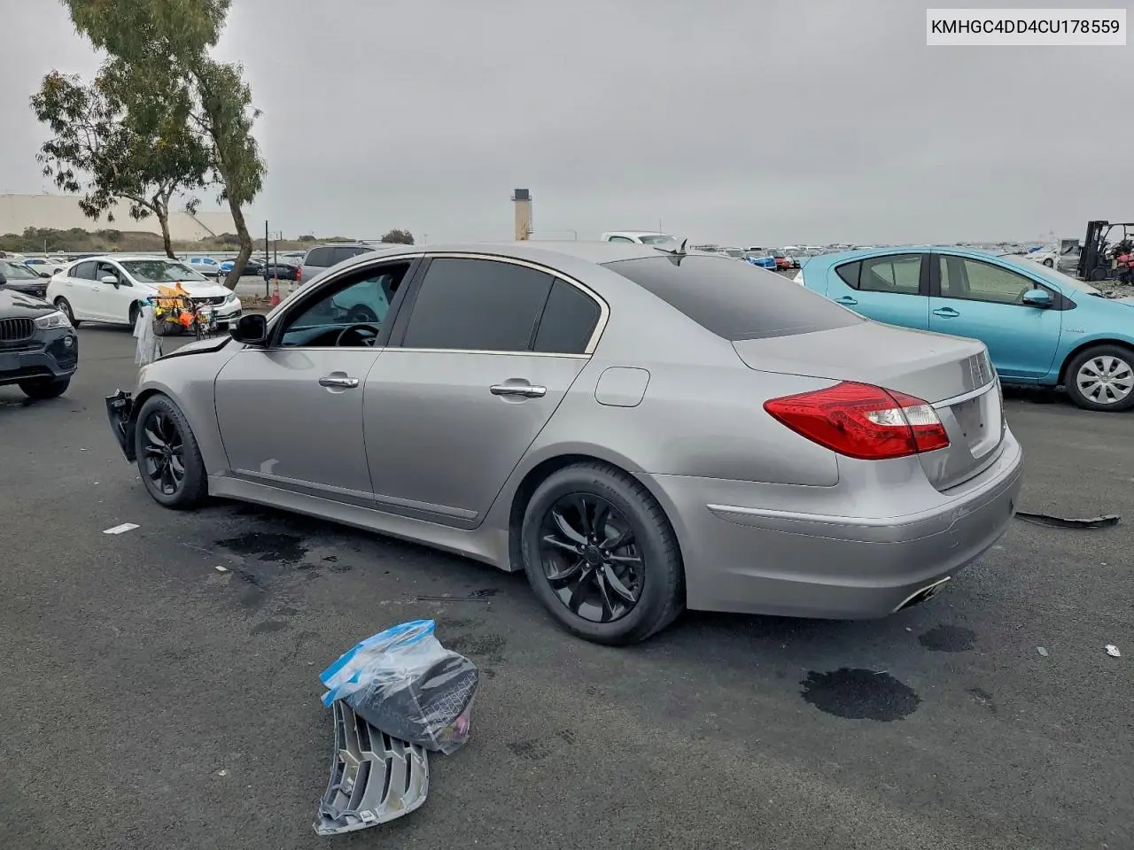 KMHGC4DD4CU178559 2012 Hyundai Genesis 3.8L