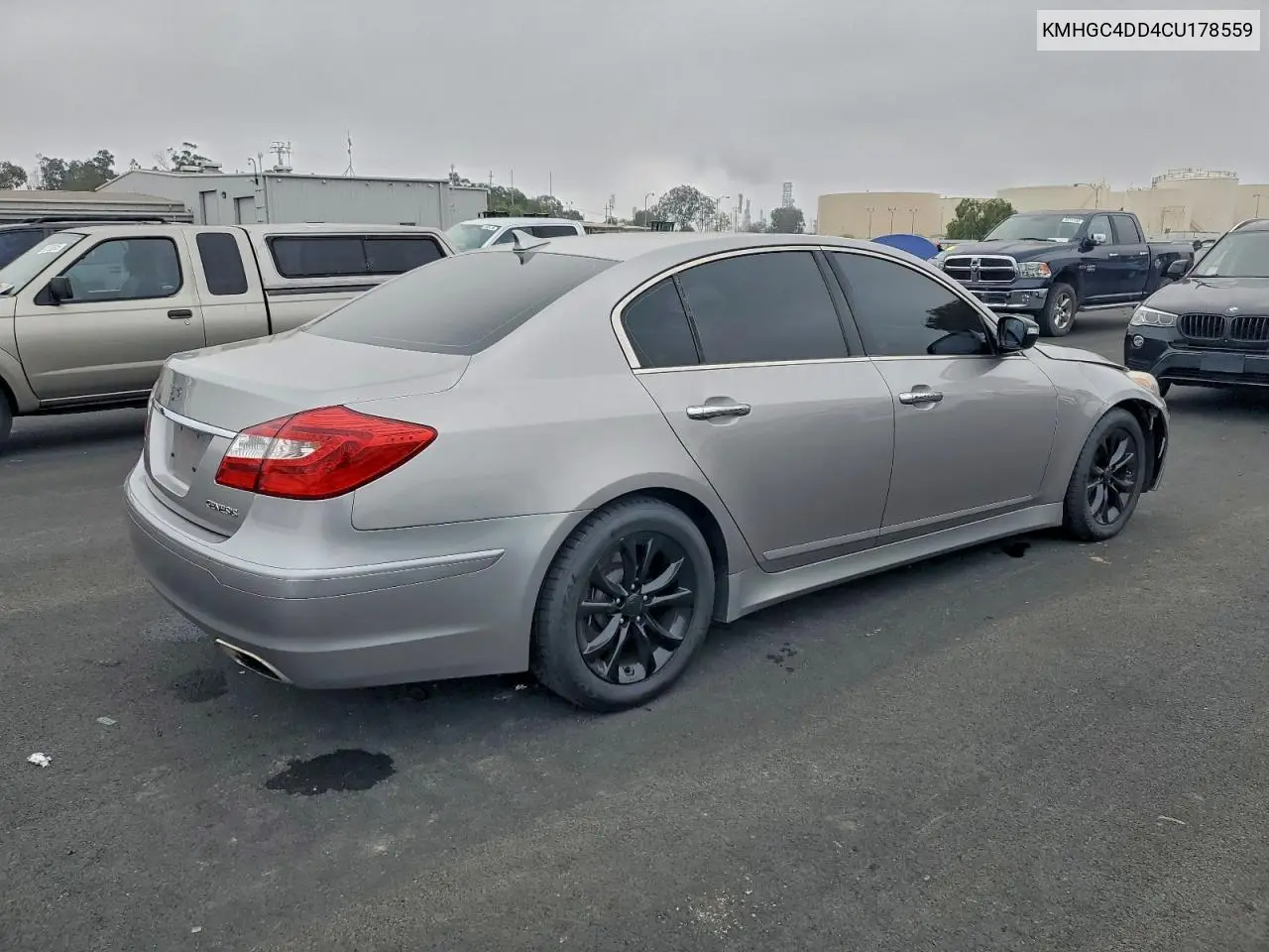KMHGC4DD4CU178559 2012 Hyundai Genesis 3.8L