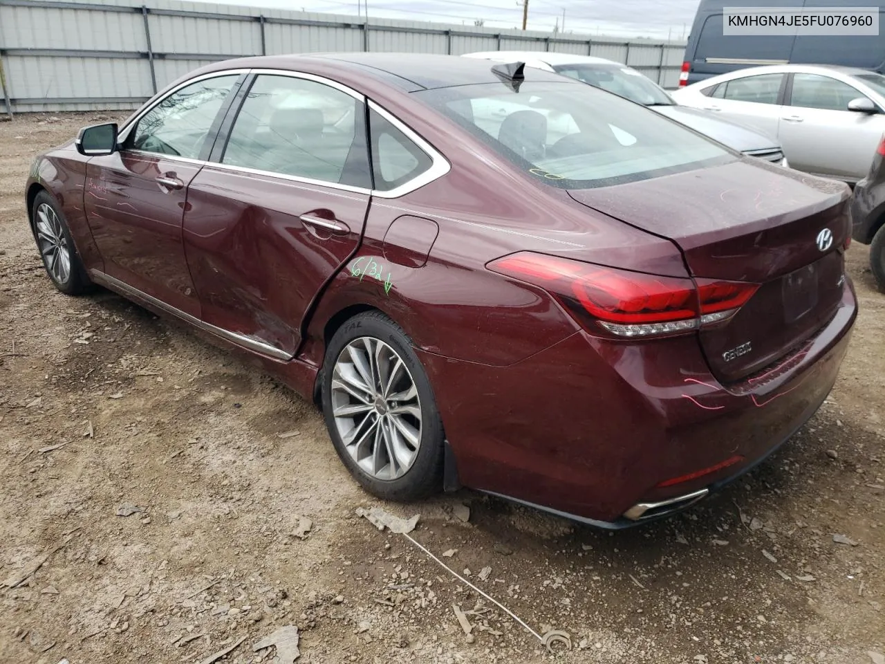 KMHGN4JE5FU076960 2015 Hyundai Genesis 3.8L