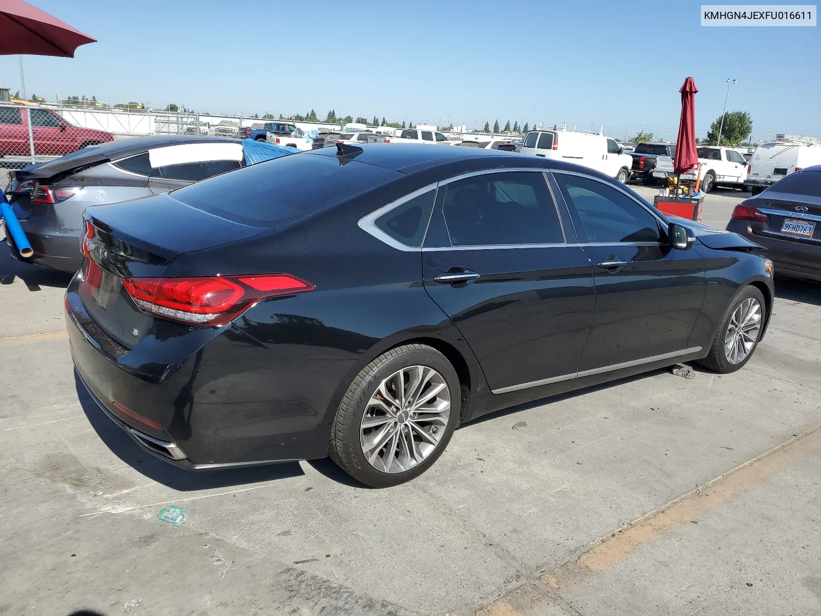 KMHGN4JEXFU016611 2015 Hyundai Genesis 3.8L