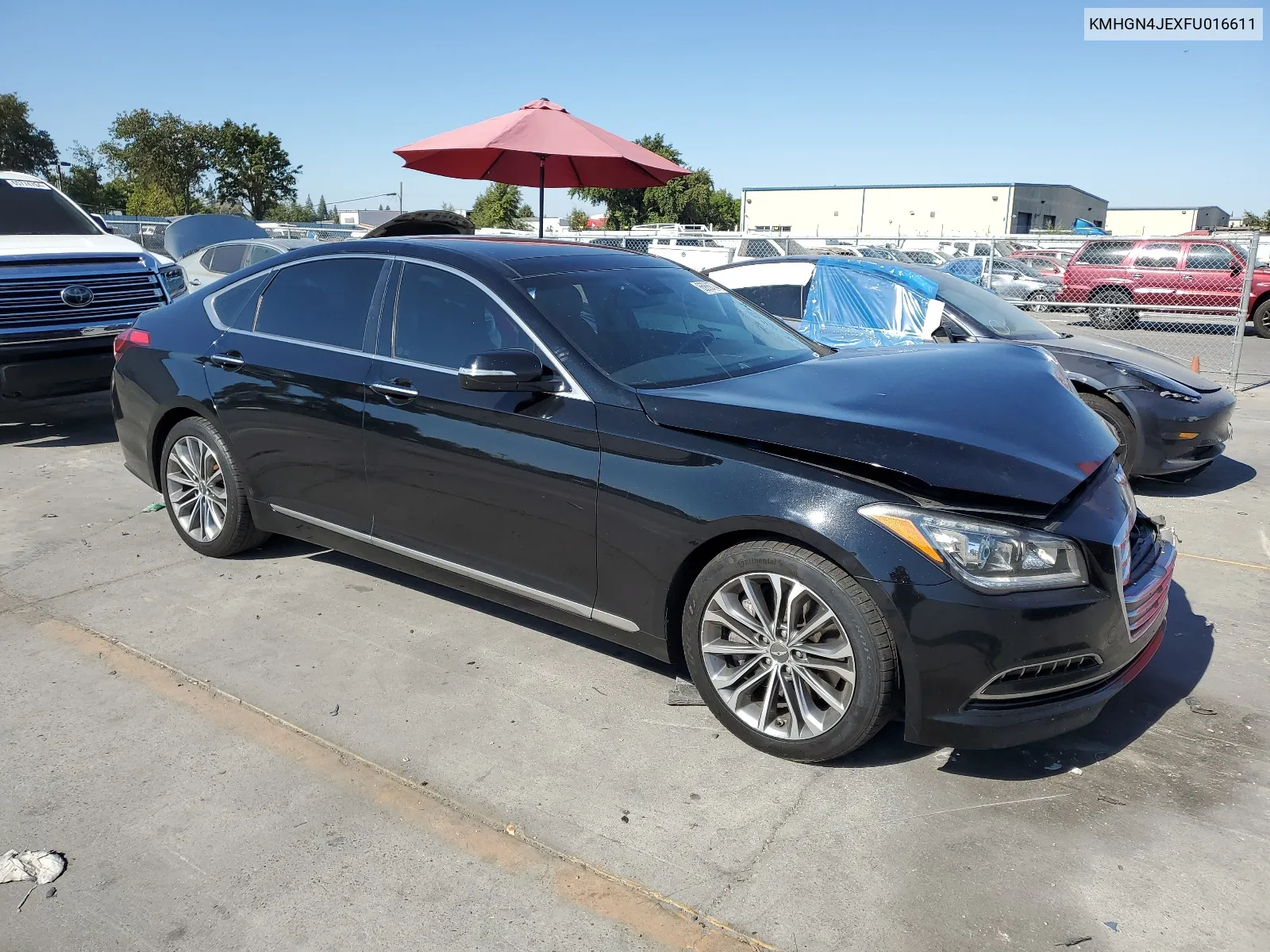 KMHGN4JEXFU016611 2015 Hyundai Genesis 3.8L