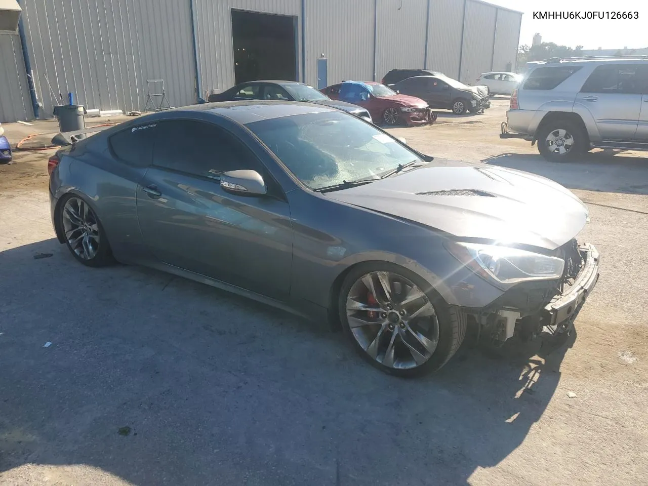 2015 Hyundai Genesis Coupe 3.8L VIN: KMHHU6KJ0FU126663 Lot: 72718374