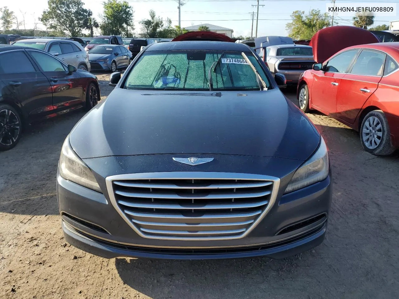 KMHGN4JE1FU098809 2015 Hyundai Genesis 3.8L