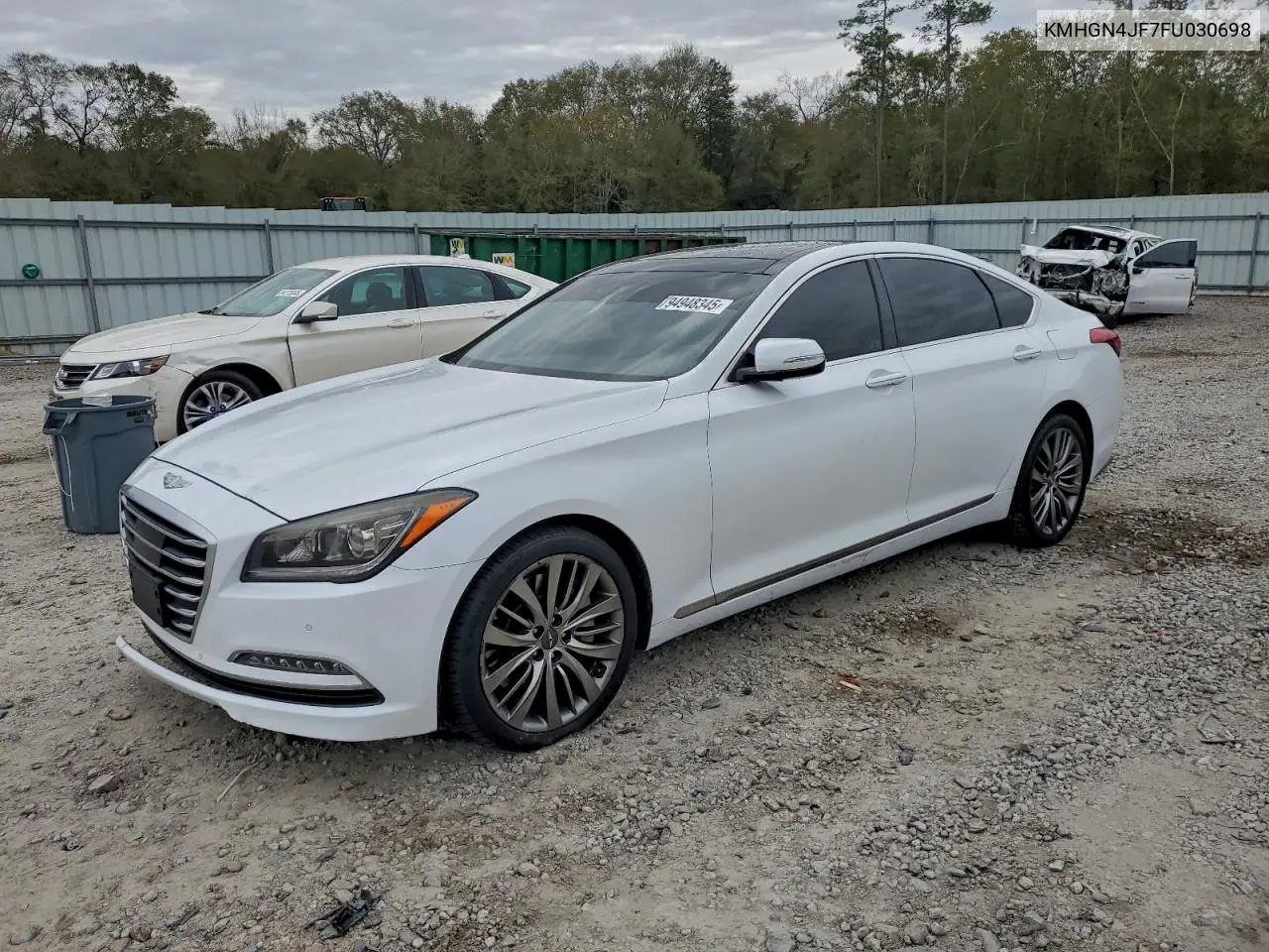 KMHGN4JF7FU030698 2015 Hyundai Genesis 5.0L