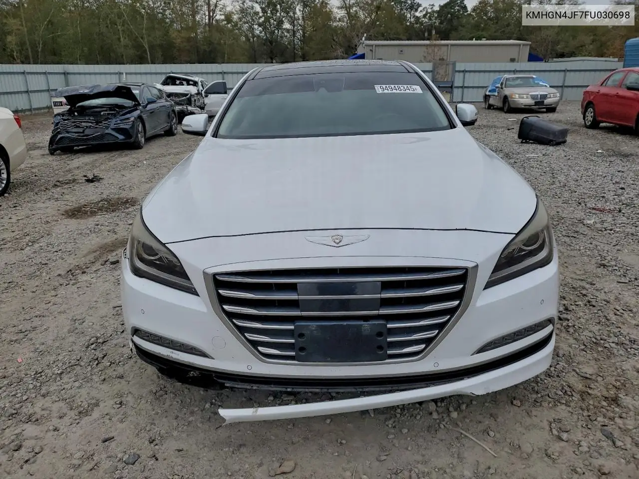 KMHGN4JF7FU030698 2015 Hyundai Genesis 5.0L
