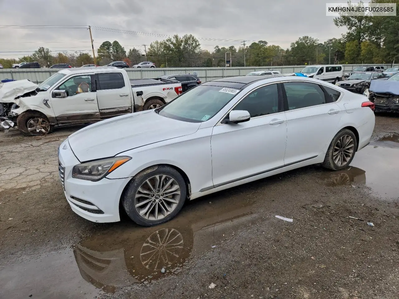 KMHGN4JE0FU028685 2015 Hyundai Genesis 3.8L