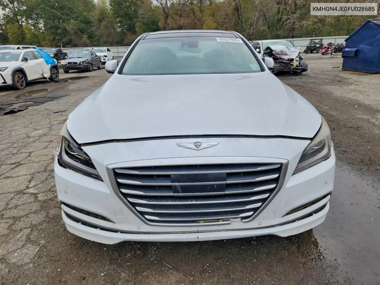 KMHGN4JE0FU028685 2015 Hyundai Genesis 3.8L