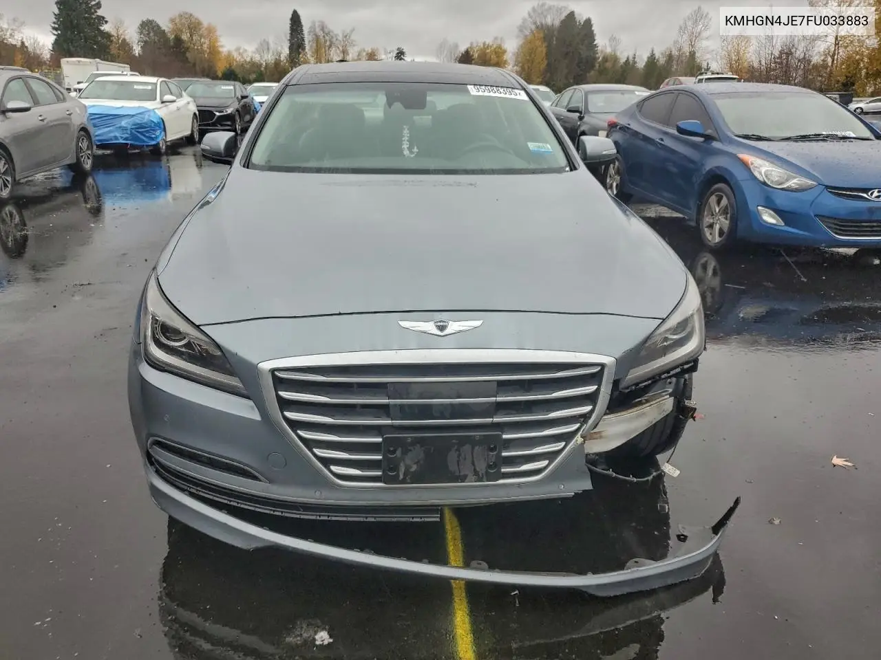 KMHGN4JE7FU033883 2015 Hyundai Genesis 3.8L