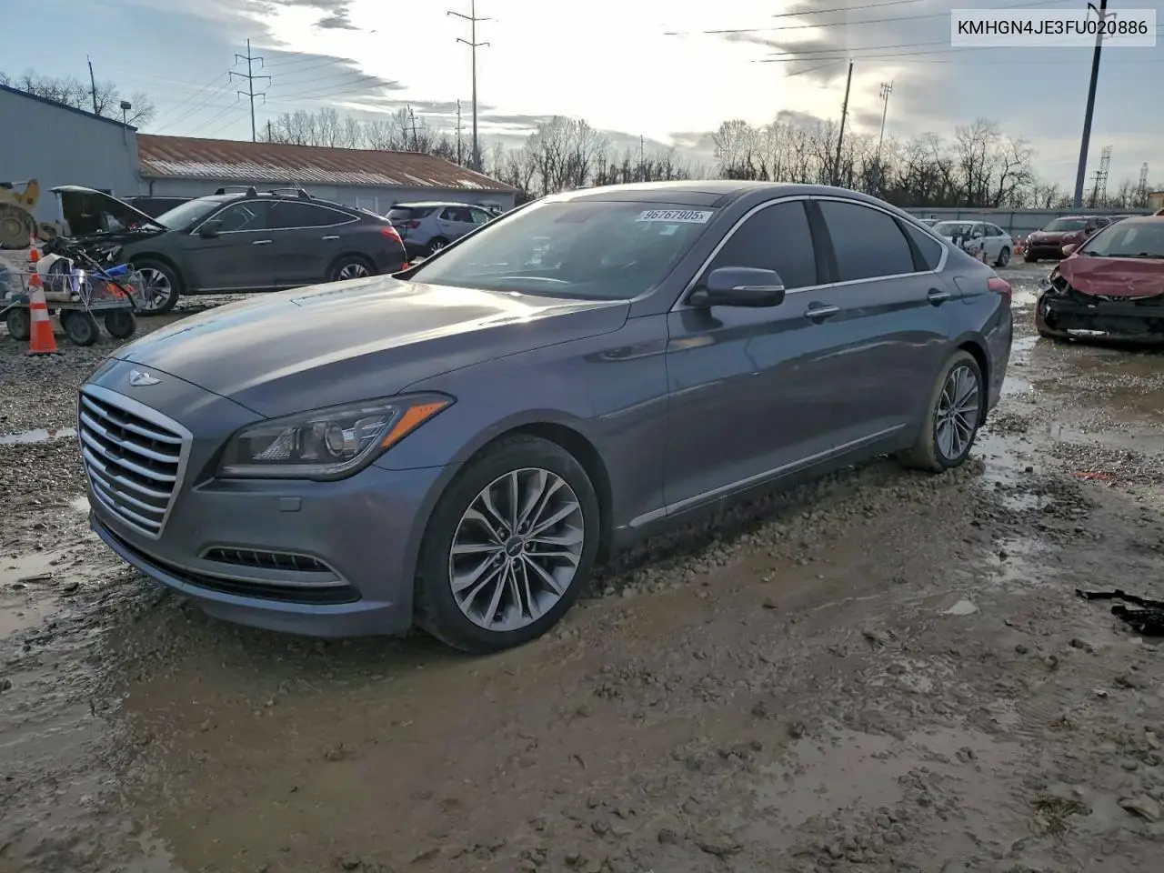 KMHGN4JE3FU020886 2015 Hyundai Genesis 3.8L