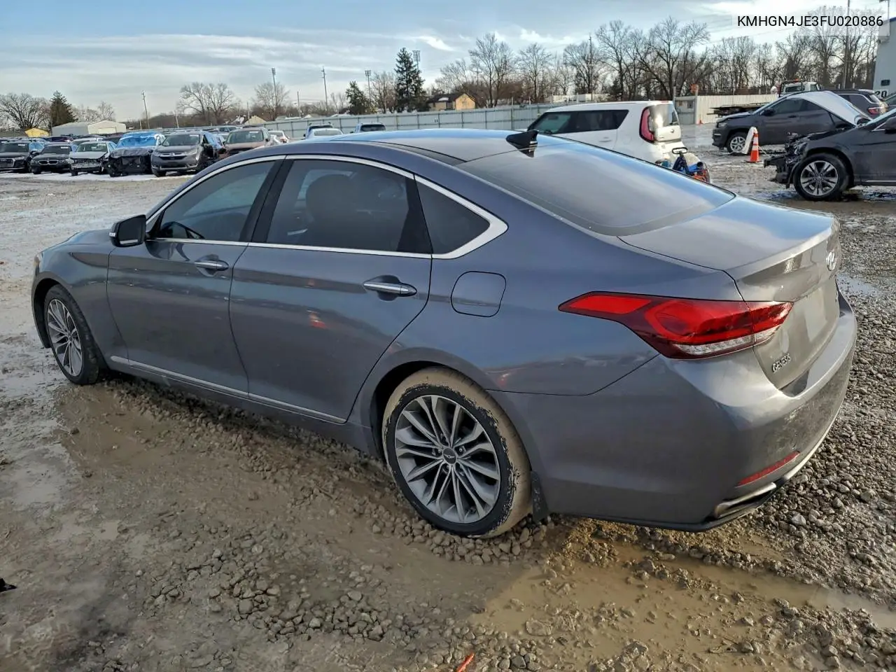 KMHGN4JE3FU020886 2015 Hyundai Genesis 3.8L