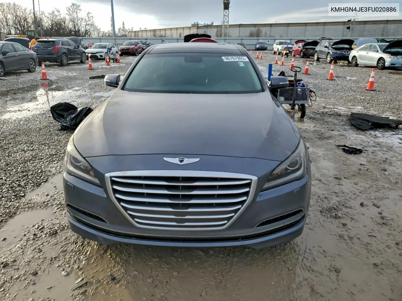 KMHGN4JE3FU020886 2015 Hyundai Genesis 3.8L