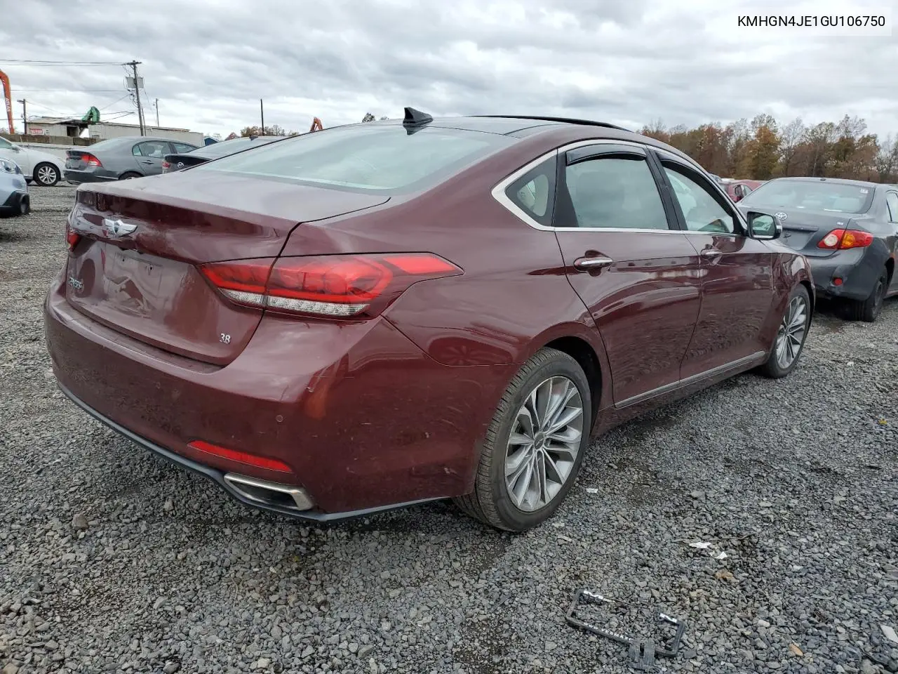KMHGN4JE1GU106750 2016 Hyundai Genesis 3.8L