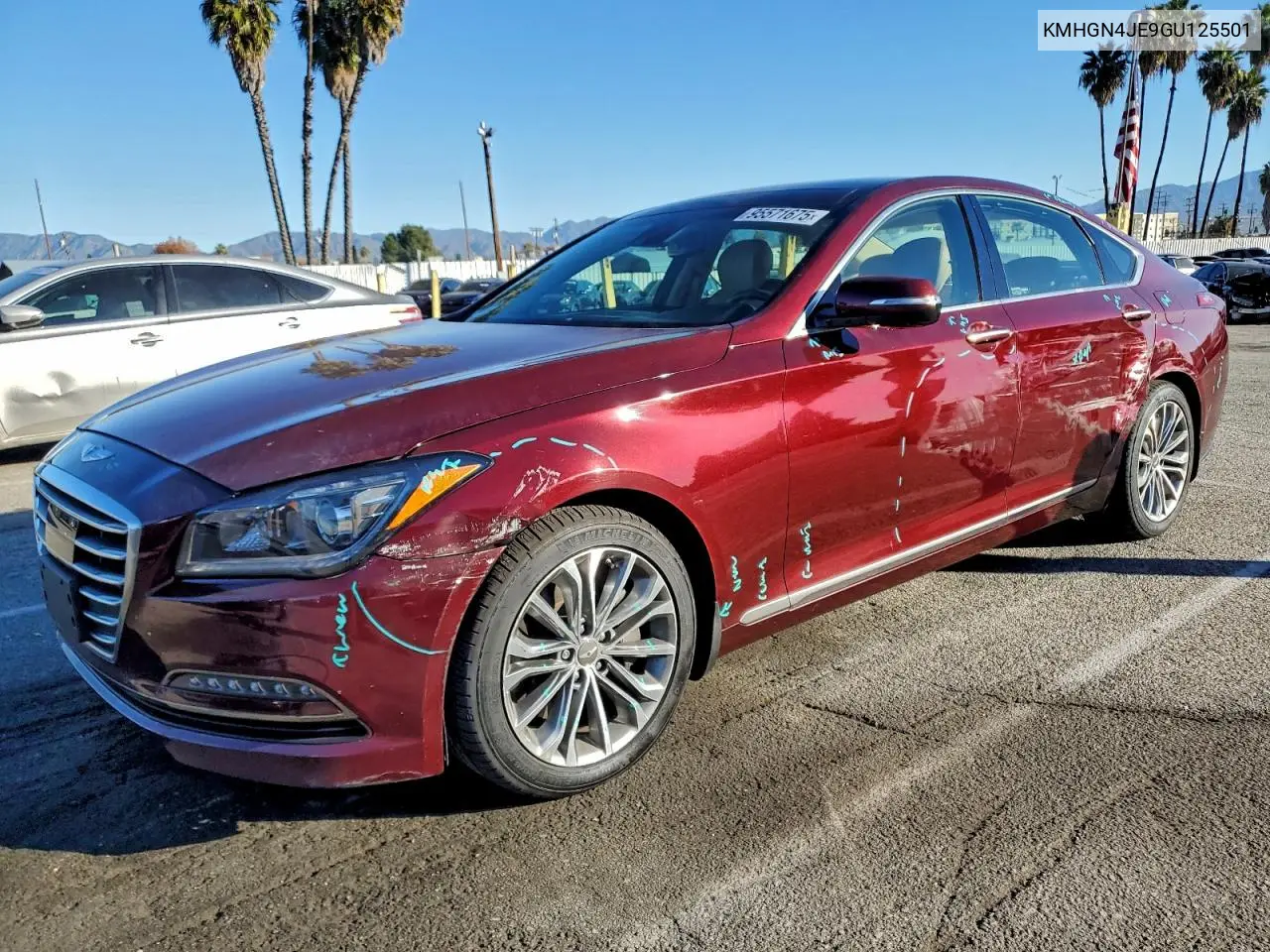 KMHGN4JE9GU125501 2016 Hyundai Genesis 3.8L