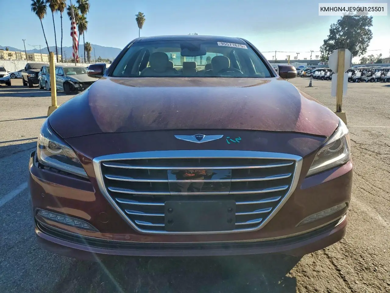 KMHGN4JE9GU125501 2016 Hyundai Genesis 3.8L