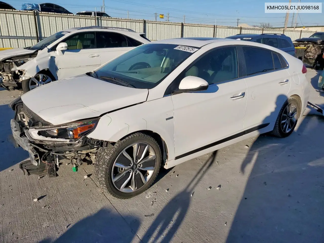 KMHC05LC1JU098168 2018 Hyundai Ioniq Limited