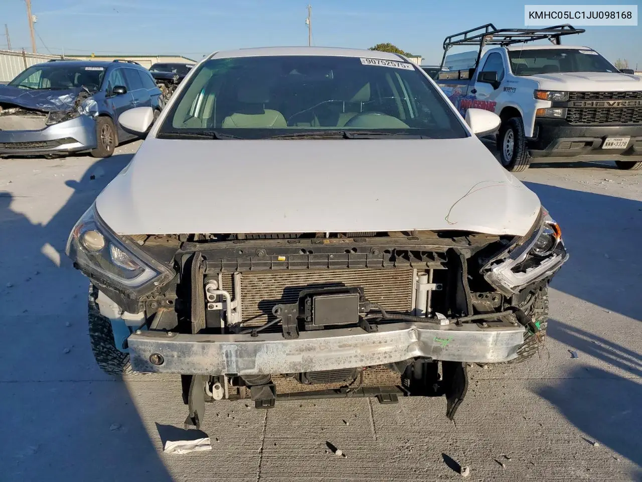 KMHC05LC1JU098168 2018 Hyundai Ioniq Limited