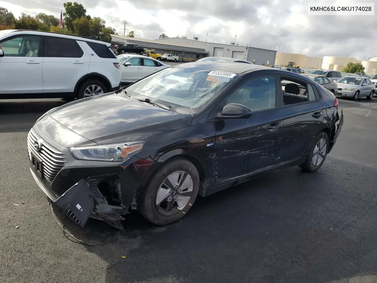 KMHC65LC4KU174028 2019 Hyundai Ioniq Blue