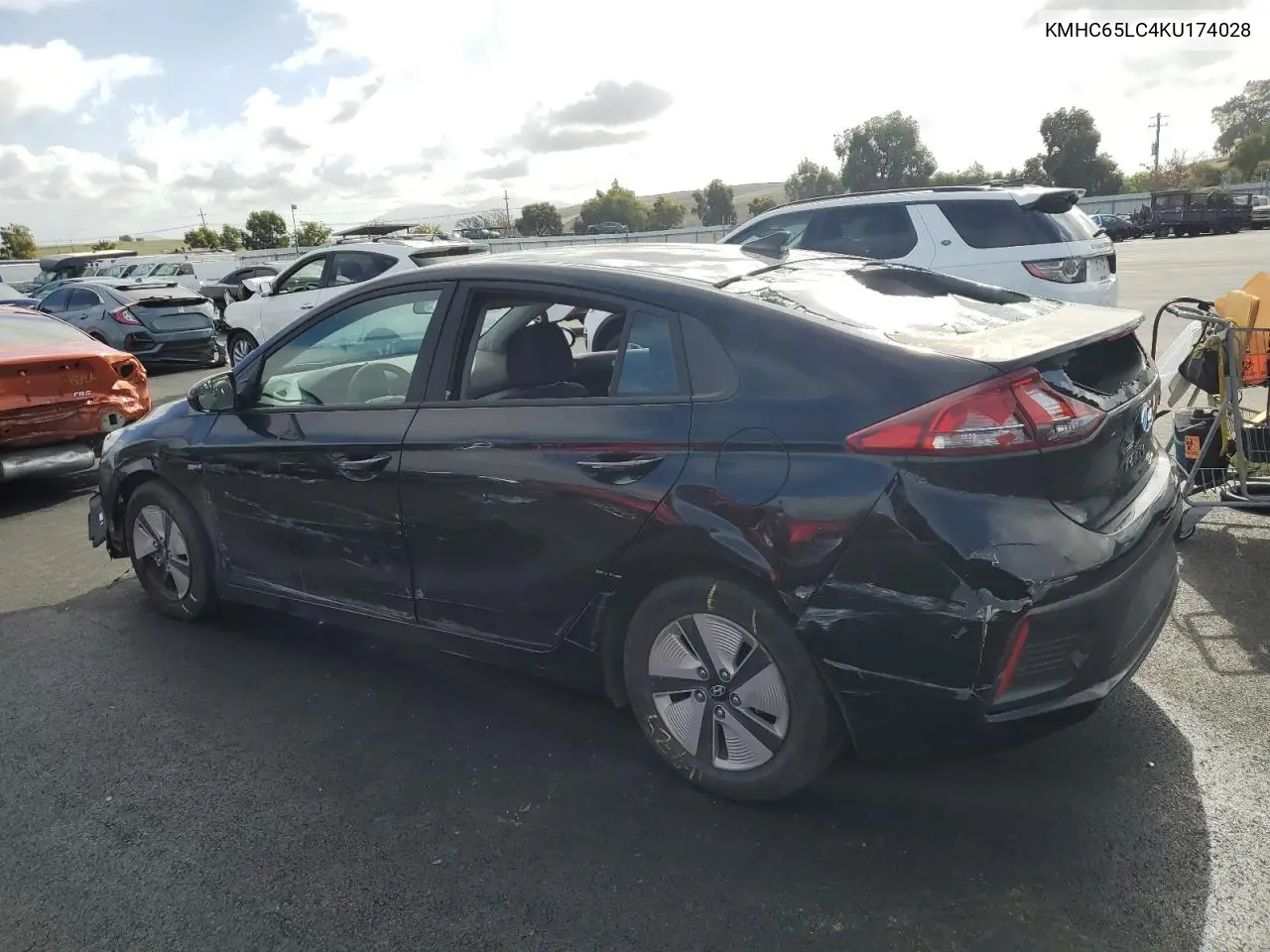 KMHC65LC4KU174028 2019 Hyundai Ioniq Blue