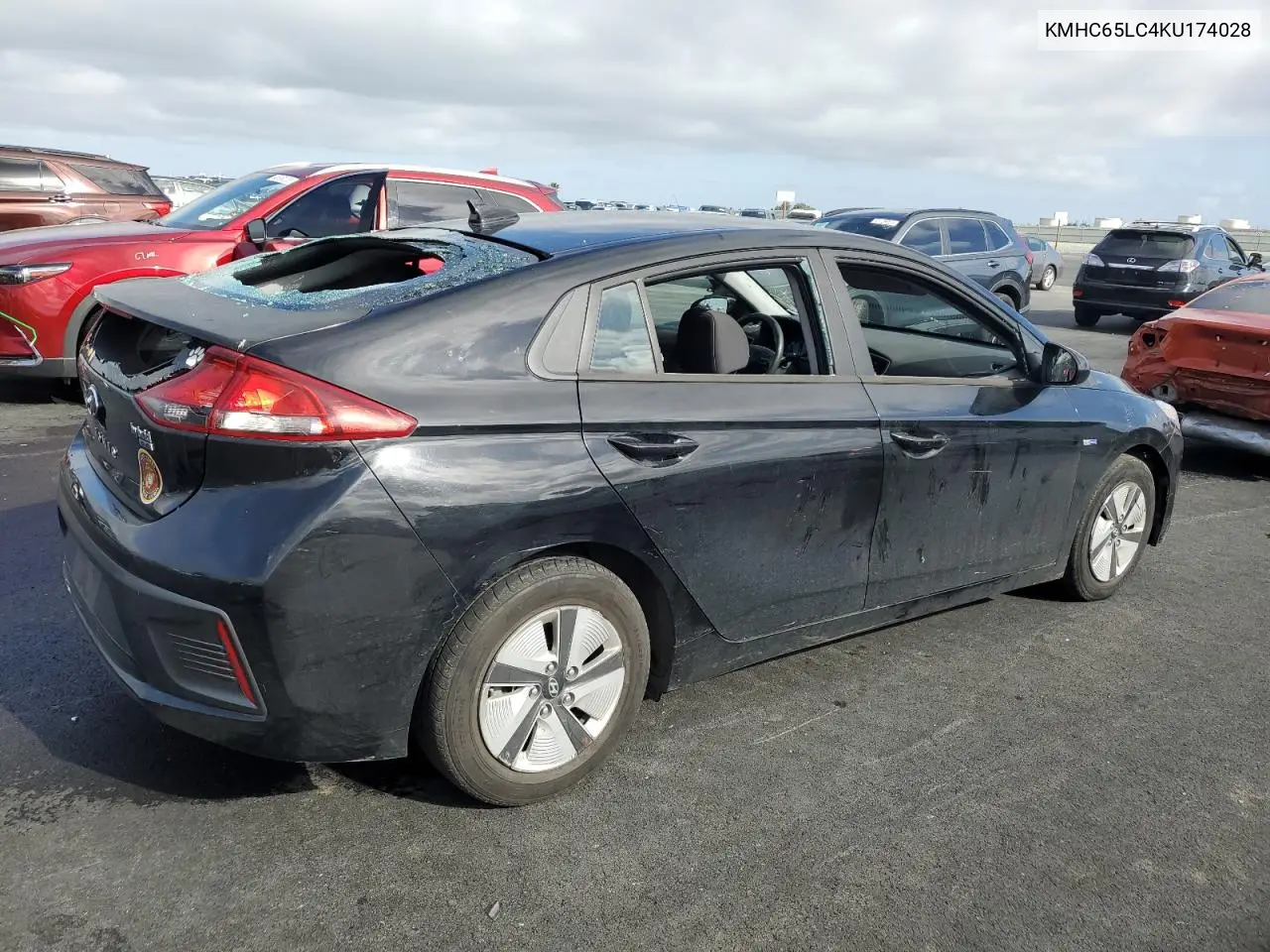 KMHC65LC4KU174028 2019 Hyundai Ioniq Blue