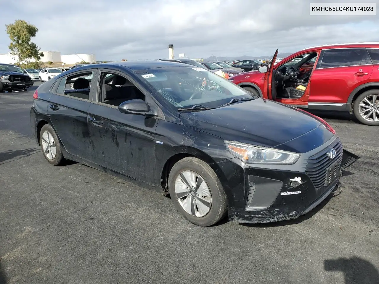 KMHC65LC4KU174028 2019 Hyundai Ioniq Blue