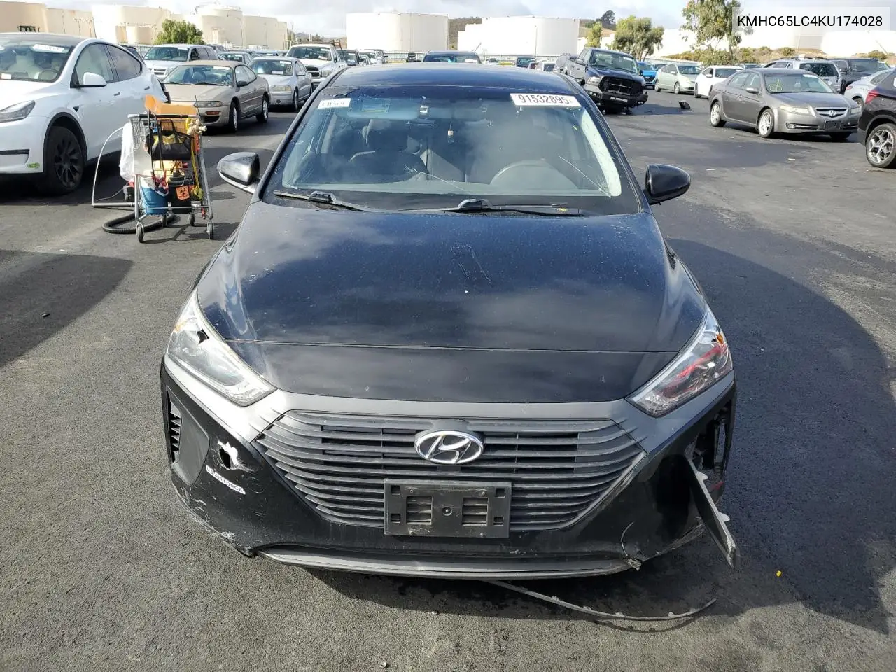 KMHC65LC4KU174028 2019 Hyundai Ioniq Blue