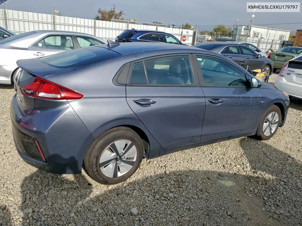 KMHC65LCXKU179797 2019 Hyundai Ioniq Blue