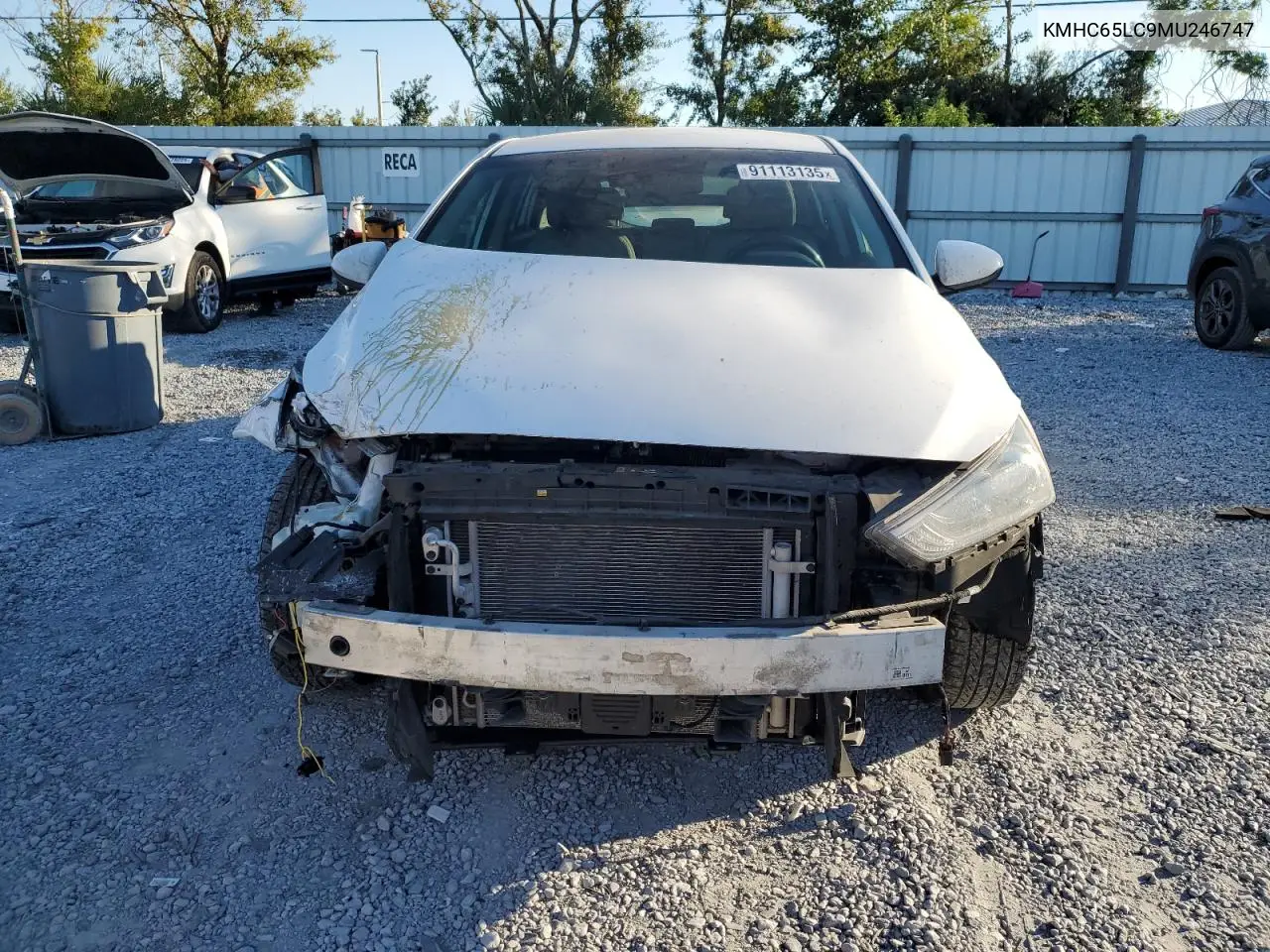 KMHC65LC9MU246747 2021 Hyundai Ioniq Blue