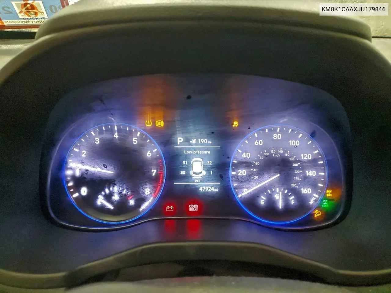 KM8K1CAAXJU179846 2018 Hyundai Kona Se