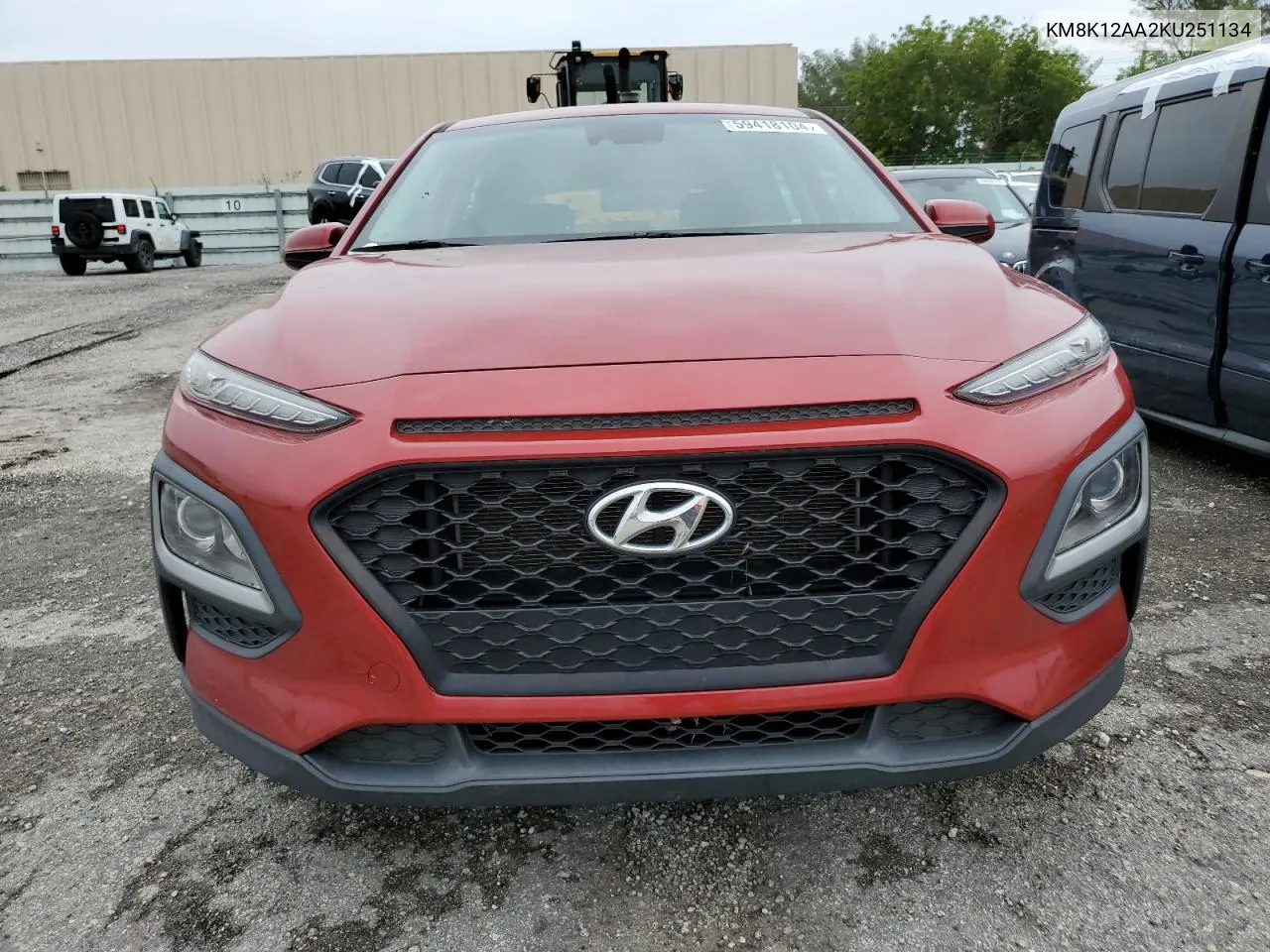 2019 Hyundai Kona Se VIN: KM8K12AA2KU251134 Lot: 59418104