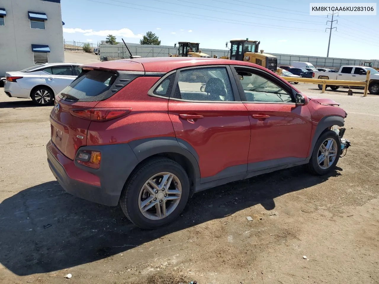 2019 Hyundai Kona Se VIN: KM8K1CAA6KU283106 Lot: 71319484