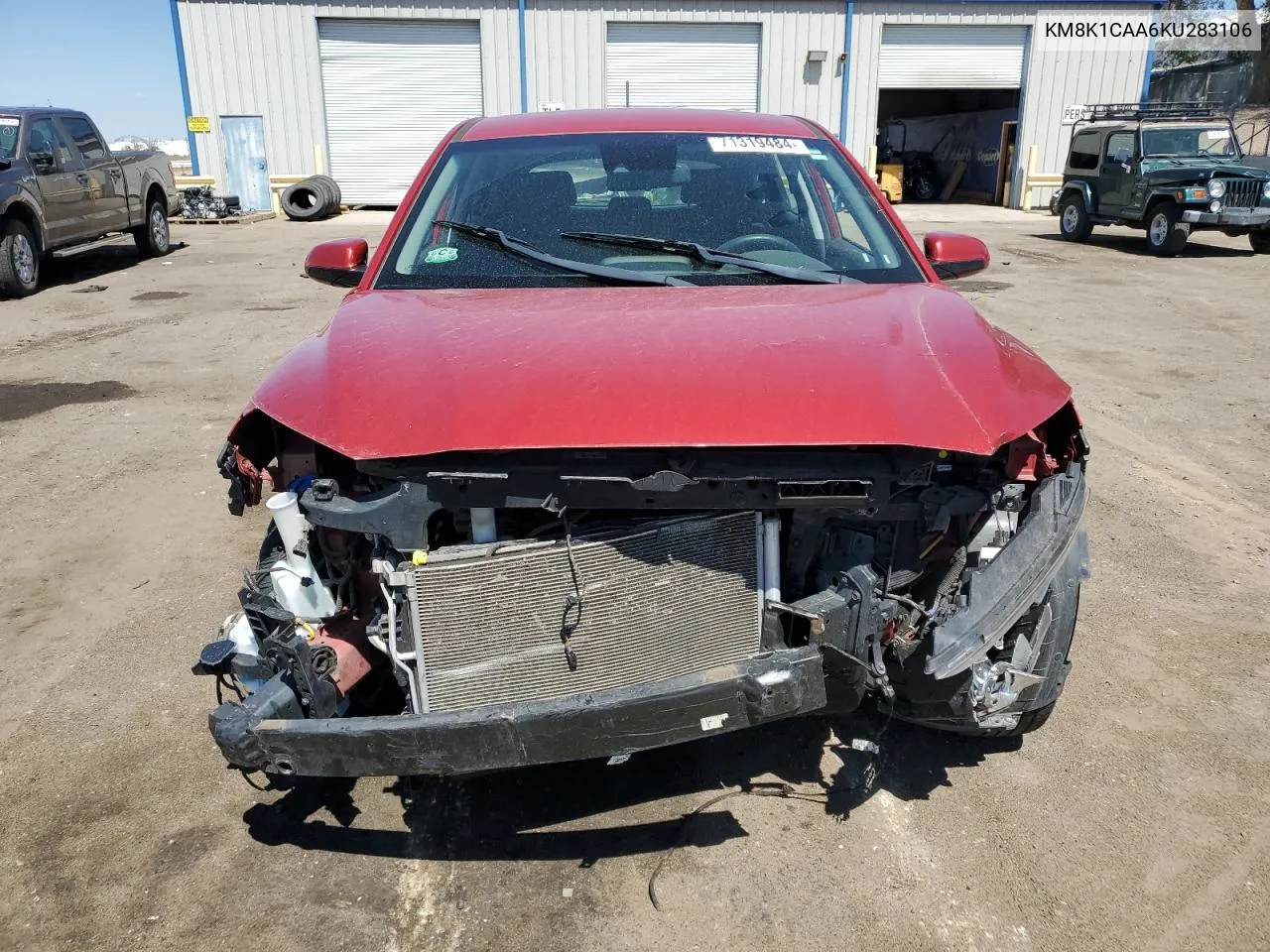 2019 Hyundai Kona Se VIN: KM8K1CAA6KU283106 Lot: 71319484